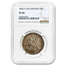 1845-O Liberty Seated Half Dollar XF-40 NGC (No Drapery) 1845-O Liberty Seated Half Dollar XF-40 NGC (No Drapery)